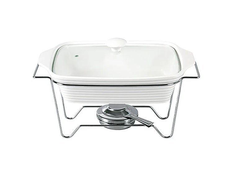 Rechaud Retangular de Porcelana